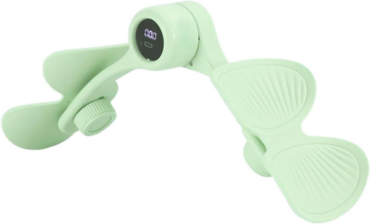 Bekkenbodem Trainer - Binnenbeen Oefenapparaat - Spierversterking Thuis - Instelbare Weerstand - 25 cm binnenbeen - Groen