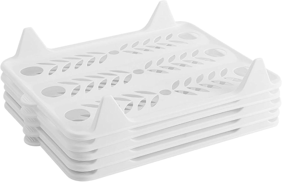 Kleding Organizer - Garderobe Systeem - Kast Ordenen - Stapelbaar Ontwerp - 5 Delig - Wit