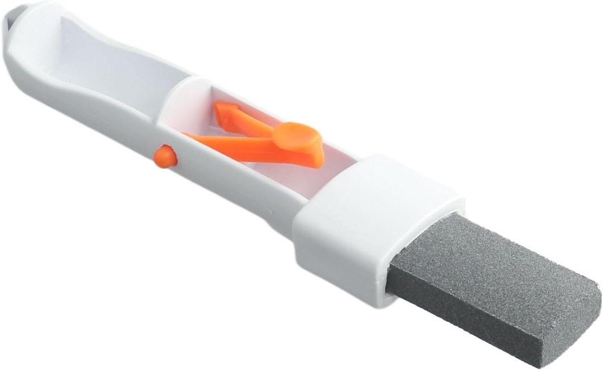 Zwembad Puimsteen - Reinigingssteen - Vlekken Verwijderen - Met Clip Handvat - 15 x 2 x 2 cm - Grijs