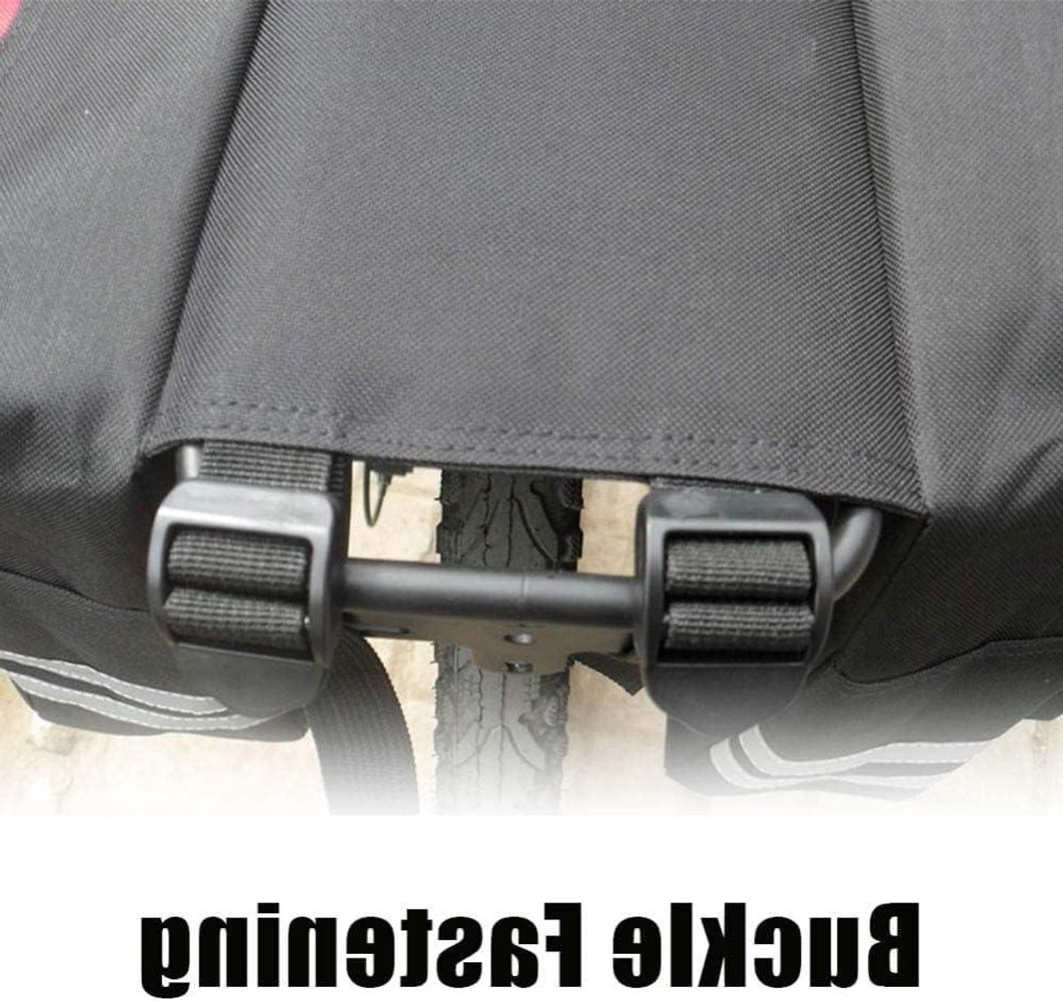 Fietstas Achterbank - Grote Capaciteit - Fietsen Opslag - Waterdicht PVC - 30 Liter - Zwart