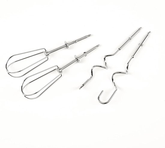 Elektrische Handmixer - Keukenmixer - Bakken en Koken - 5 Snelheden - 250 Watt - Mat Beige — afbeelding 4
