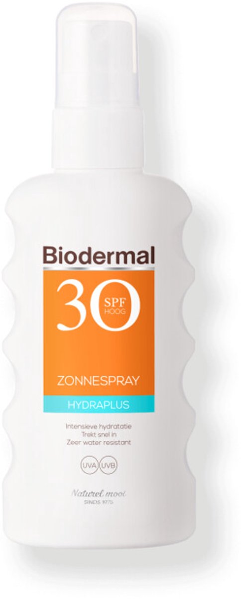 Bol.com Biodermal Zonnebrand - Hydraplus zonnebrand spray - Zonnespray met SPF 30 - 175ml aanbieding