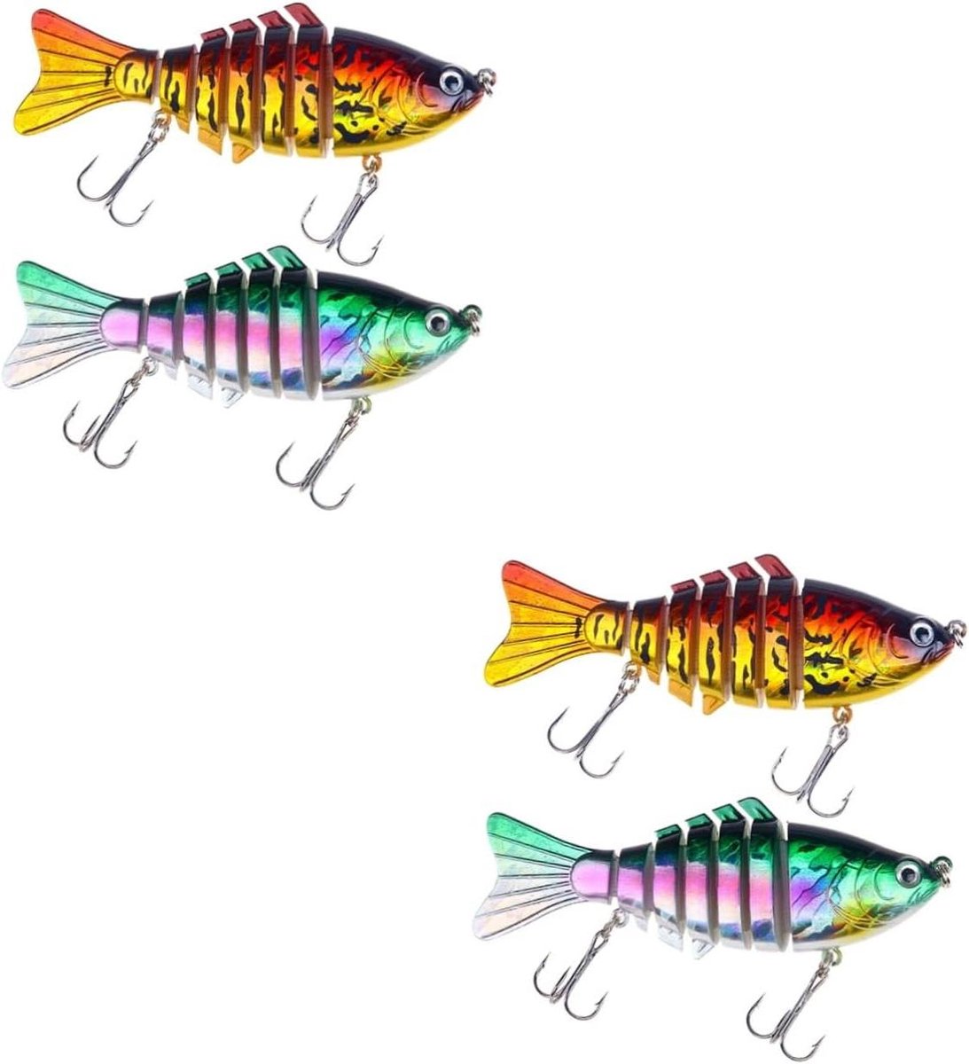 Vislokdoos Set - Kunstaas Set - Vissen Op Zee - Levensechte Vorm - 10x1CM - Meerdere Kleuren