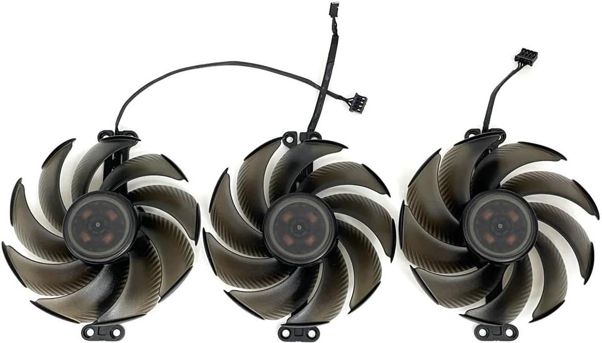 Koelventilator Grafische Kaart - PC Ventilator - Componenten Koelen - Efficiënte Warmteafvoer - 90mm Diameter - Zwart