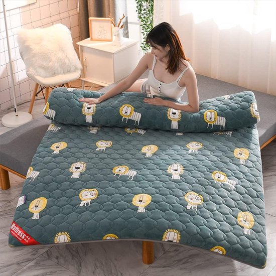 Opvouwbare Matras - Vloerbedekking Slaapmat - Comfortabel Slapen - Meerlagige Structuur - 100x200cm - Cute — afbeelding 3