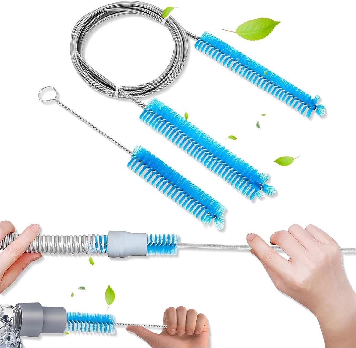 Dailygoods - Dubbelzijdige Kanaal Reinigingsborstelset voor PPC Kanalen