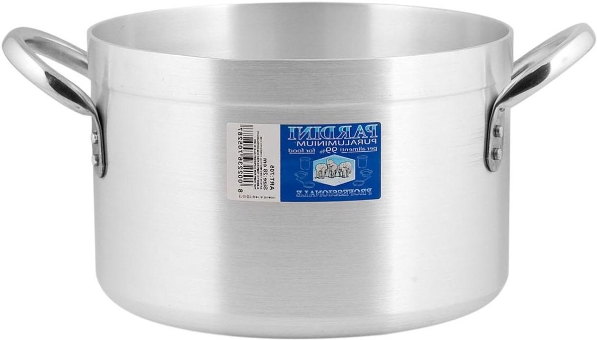 Ovenschotel Aluminium - Hoge pan - Maaltijden bereiden - Twee handgrepen - 38 cm - Grijs