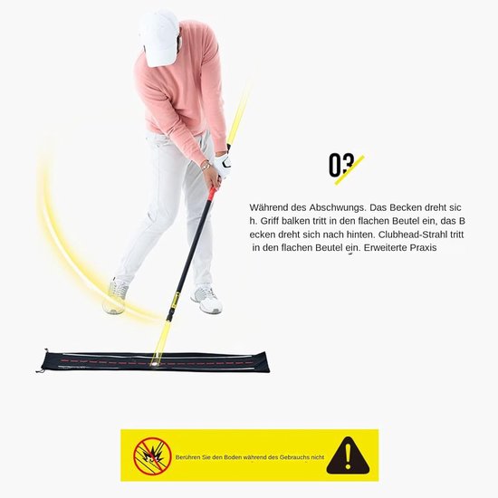 Golf Swing Trainer - Hulp voor uitlijning - Golfvaardigheden verbeteren - Visuele niveaucorrectie - 91 cm - Niet gespecificeerd van GOLF — afbeelding 5