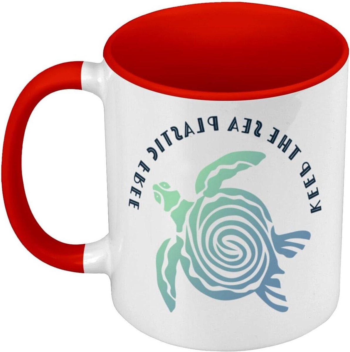 Keramische Mok - Kop met oor - Dagelijks Gebruik - Frans Ontwerp - 360 ml - Rood