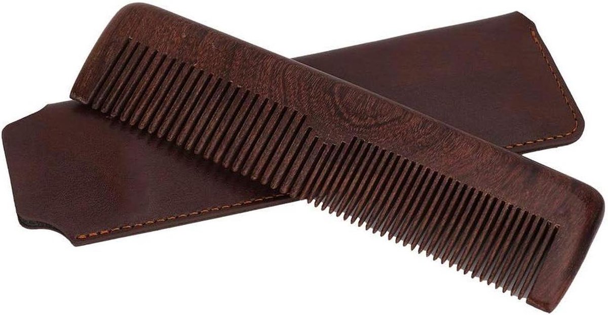 Baardvormsjabloon - Baardkam Baardstyler - Baard Vormgeven - Dubbele Tandbreedte - 16 cm - Zwart