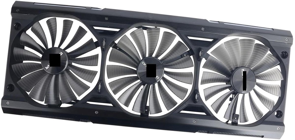 Grafische Kaart Ventilator - Koeler - Componenten Koelen - Efficiënte Warmteafvoer - 88x88x15mm - Zwart
