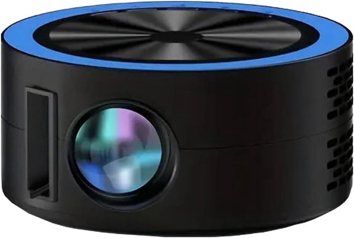 Mini Projector - Video Beamer - Thuisbioscoop Creëren - Draadloze Schermdeling - 100 Inch Projectie - Blauw Zwart