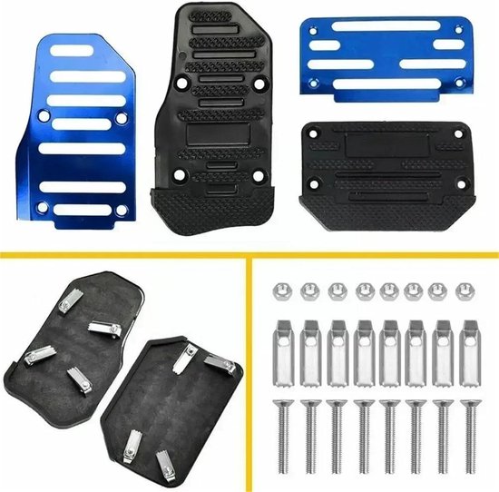 Pedaal Covers Set - Auto Voetsteun - Verbeterde Rijervaring - Antislip Grip - 2 Stuks - Zilver — afbeelding 5