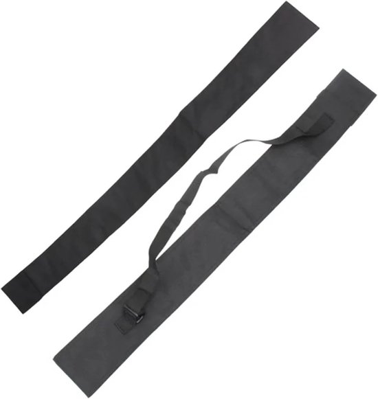 Biljartstaarttas - Keutas Opbergtas - Biljart Accessoires - Waterdicht Duurzaam Materiaal - 80/115 cm - Zwart — afbeelding 3