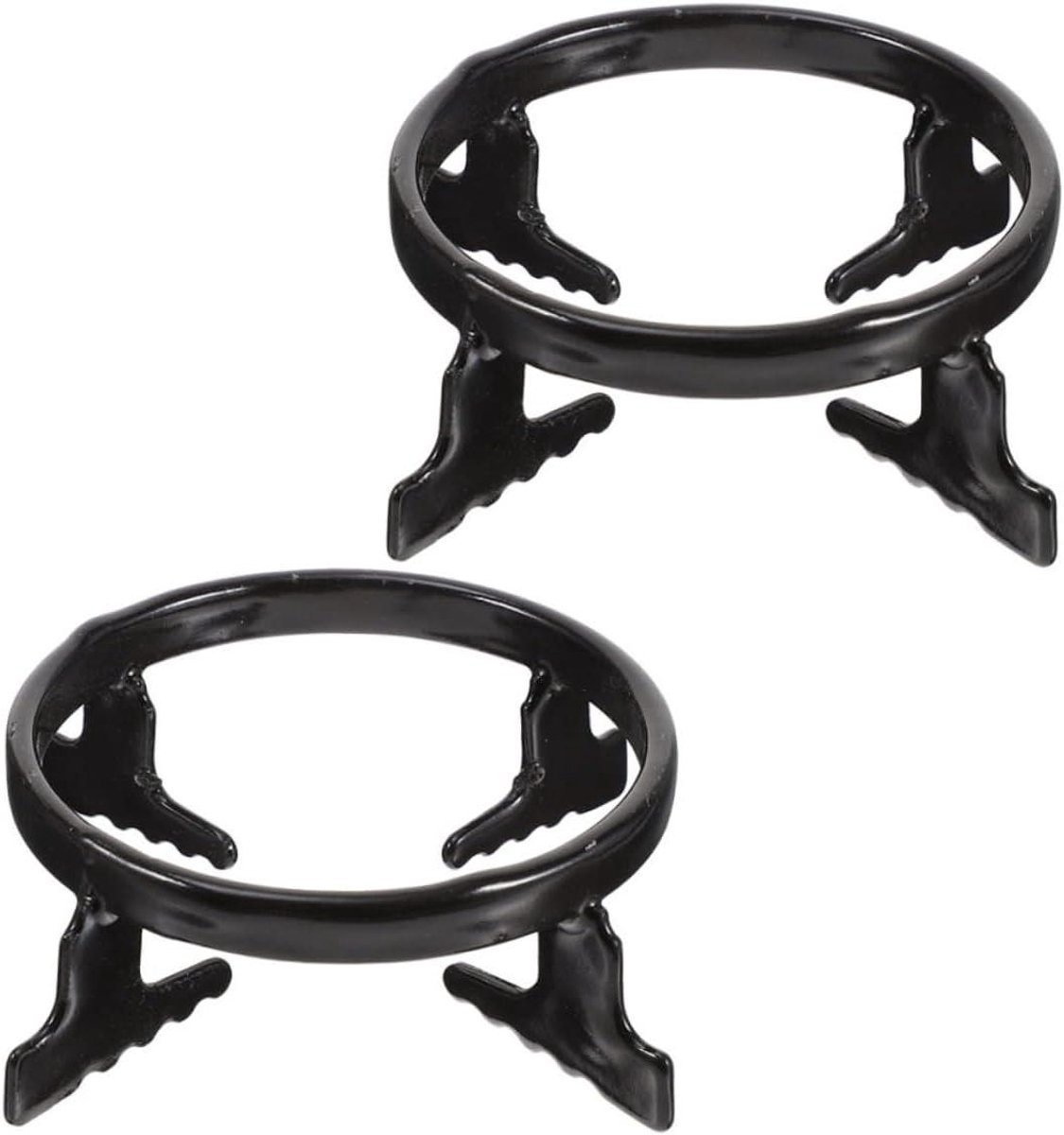Wok Ring - Wok Ondersteuning - Stabiel Koken - Hittebestendig Gietijzer - 8.5 cm - Zwart