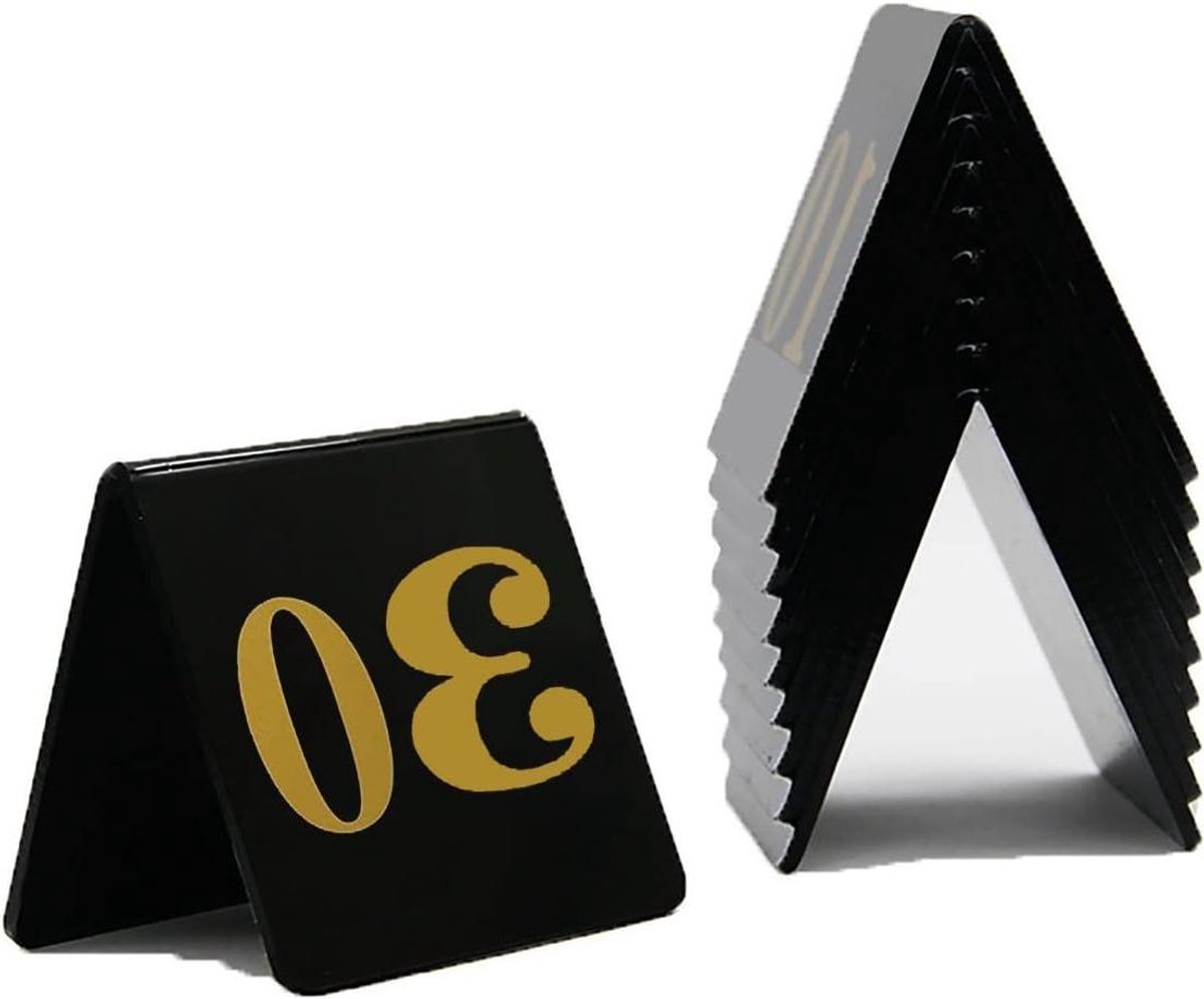 Tafelnummers Set - Plaatskaarten - Gasten Plaatsen - Dubbelzijdig Zichtbaar - 30 Stuks 8x8