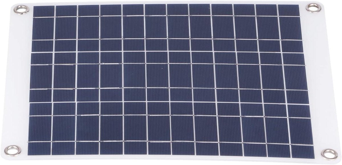 Zonnepaneel Oplader - Draagbare Energie - Buiten Opladen - 15W Polykristallijn - 35 x 27 x 4 cm - Zwart