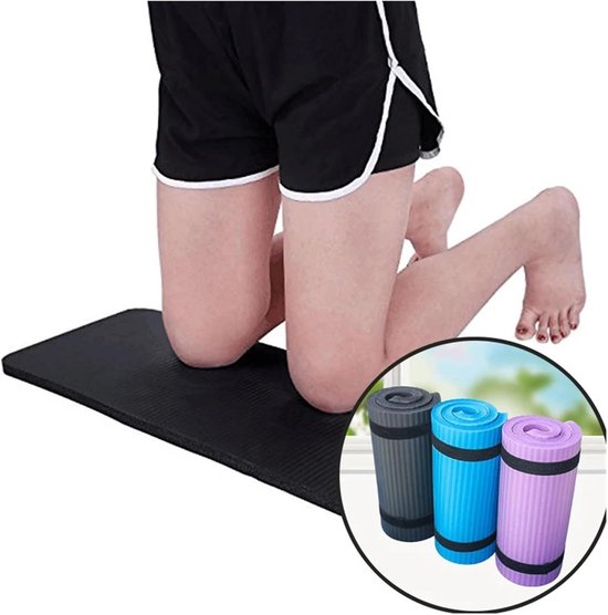 Dikke Yogamat - Fitness Kussen - Comfortabele Training - Extra Antislip Foam - 1.5 cm dik - Paars — afbeelding 4