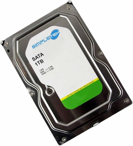 Interne harde schijf - Opslag medium - Videobewaking opslag - Geoptimaliseerd voor HD - 1TB capaciteit - Zilver van Interne Harde Schijf — afbeelding 2