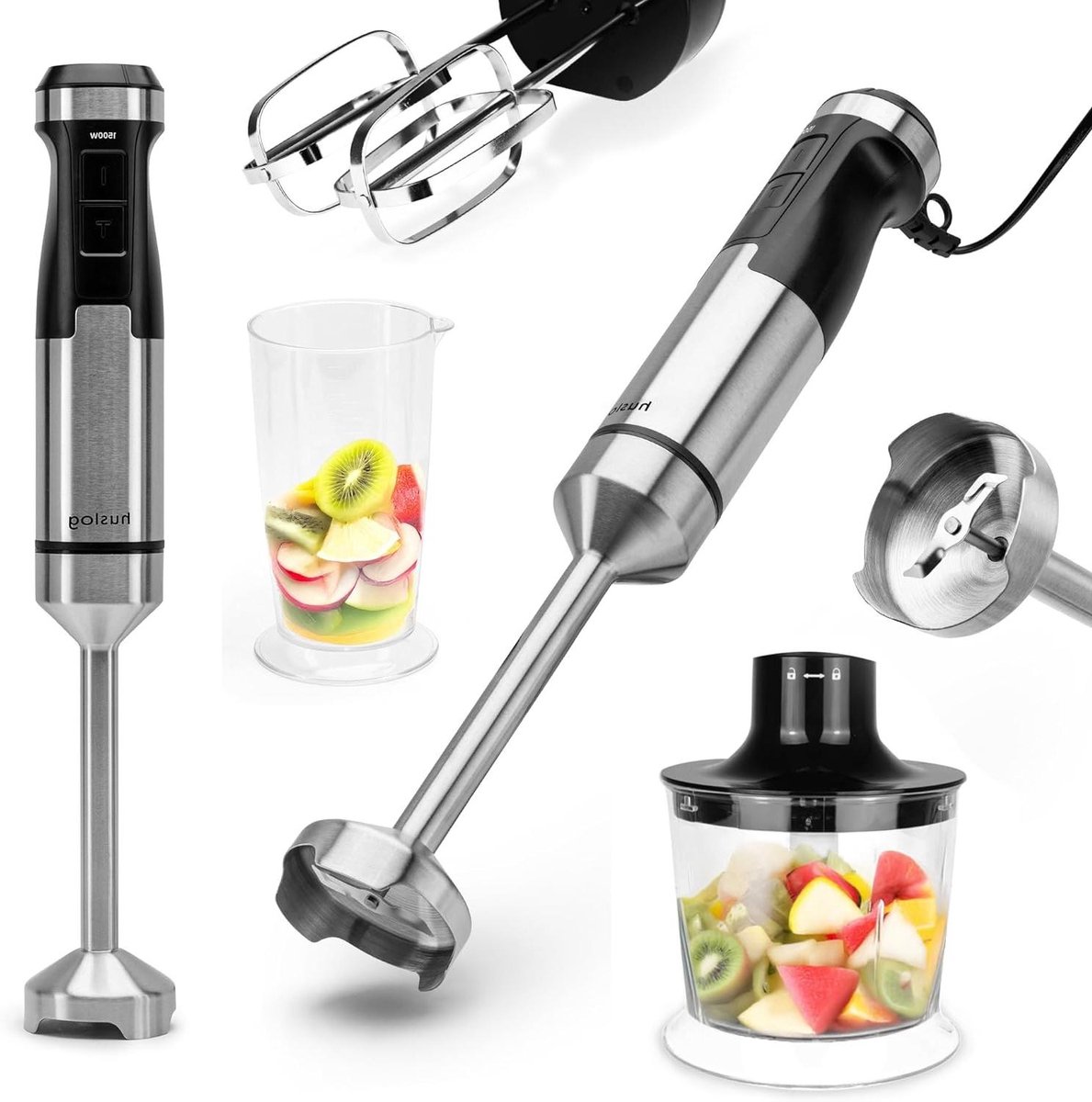 Staafmixer Set - Hakmolen - Groentesnijder - Soepmaker - duurzaam
