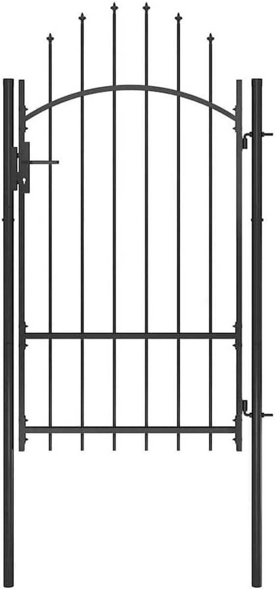 Tuinpoort Staal - Hekwerk Poort - Buitenruimte Afbakenen - Gepoedercoat Roestwerend - 1 x 