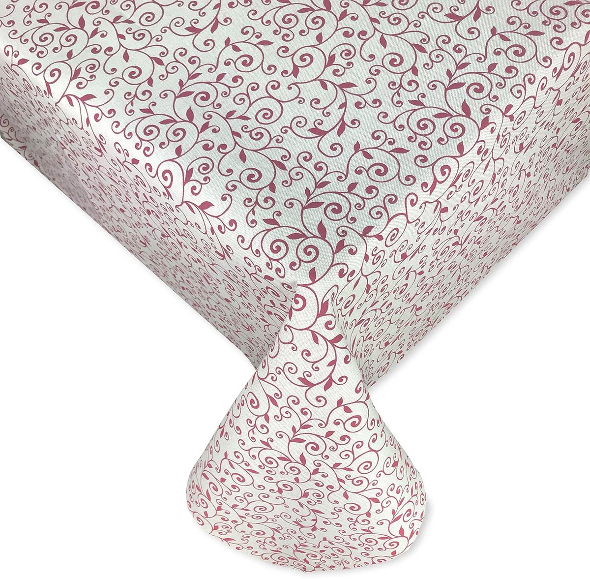 Tafelkleed - Eettafelkleed - Feestelijke Dekking - Handgemaakt Katoen - 140x240 cm - Rood