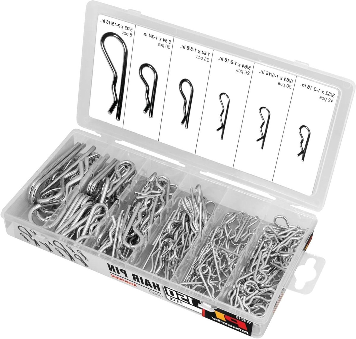 Haarspeld Assortiment - Haarclips Set - Haar Styling - 6 Populaire Maten - 150 Stuks - Zilver