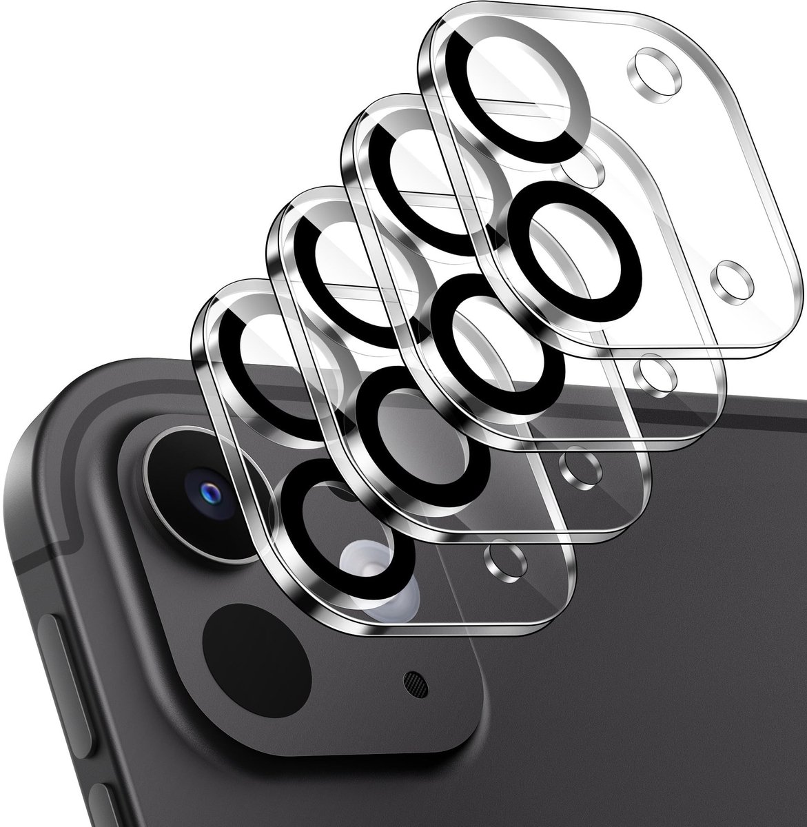 Dailygoods - 4-Pack Camera Lens Protector voor iPad Pro 11 en 13 Inch