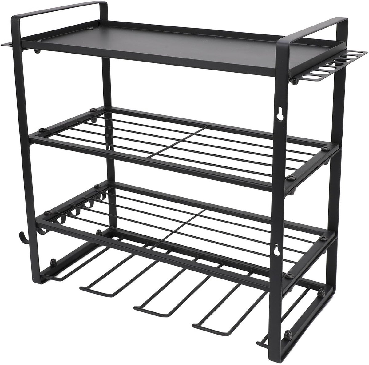 Dailygoods - Wandmontage Power Tool Organizer voor Gereedschap, Metalen Constructie