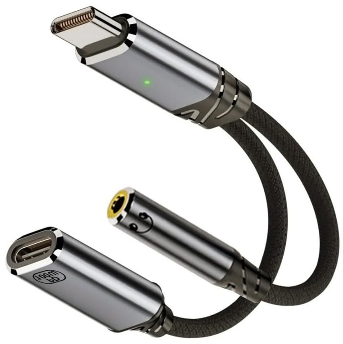 Dailygoods - USB C Splitter met Audio en Oplaadfunctie 2-in-1 Adapter