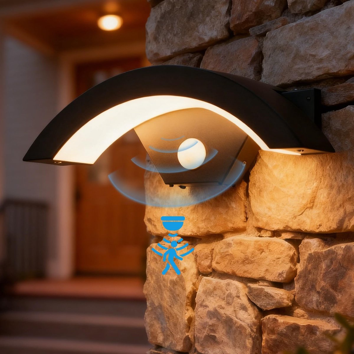 Dailygoods - Buitenlamp met Bewegingsmelder, IP65 Waterdicht