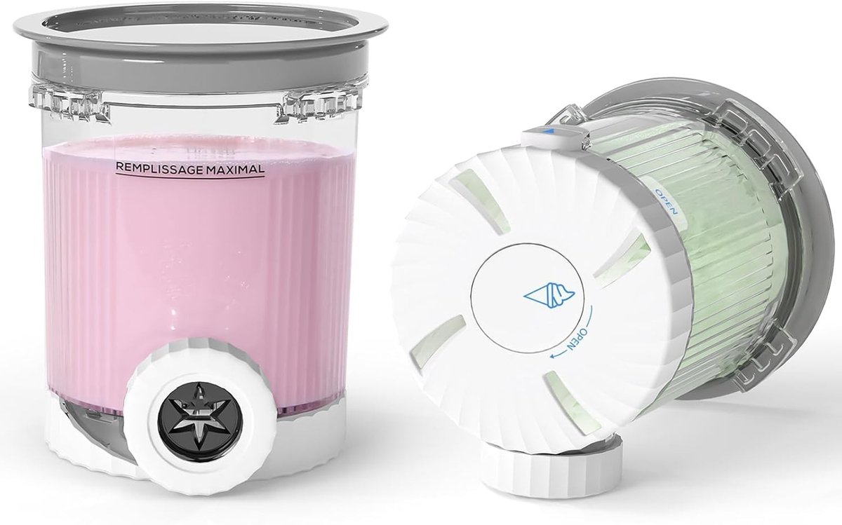Dailygoods - 2 Stuks IJsbakjes voor Ninja Creami, 480 ml