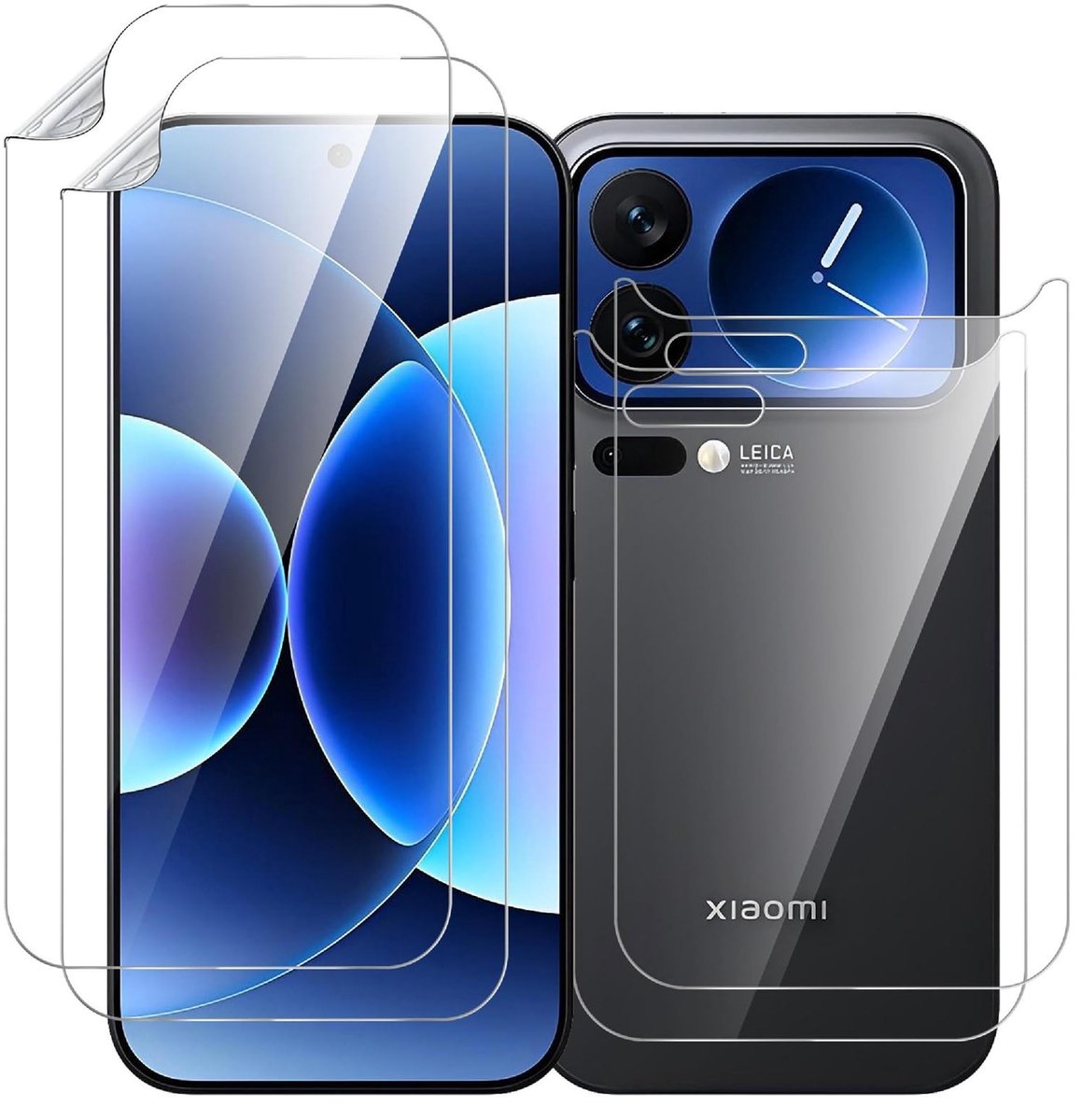 Dailygoods - Beschermfolie voor Xiaomi 17 Pro, 4 Stuks TPU, Krasbestendig