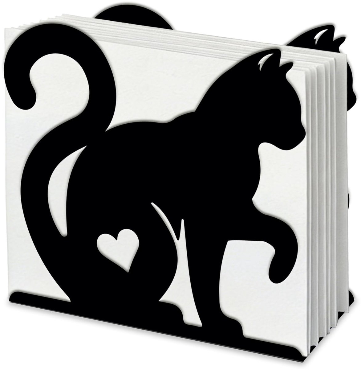 Dailygoods - Kat Servethouder voor Tafels, Decoratieve Tissue Dispenser