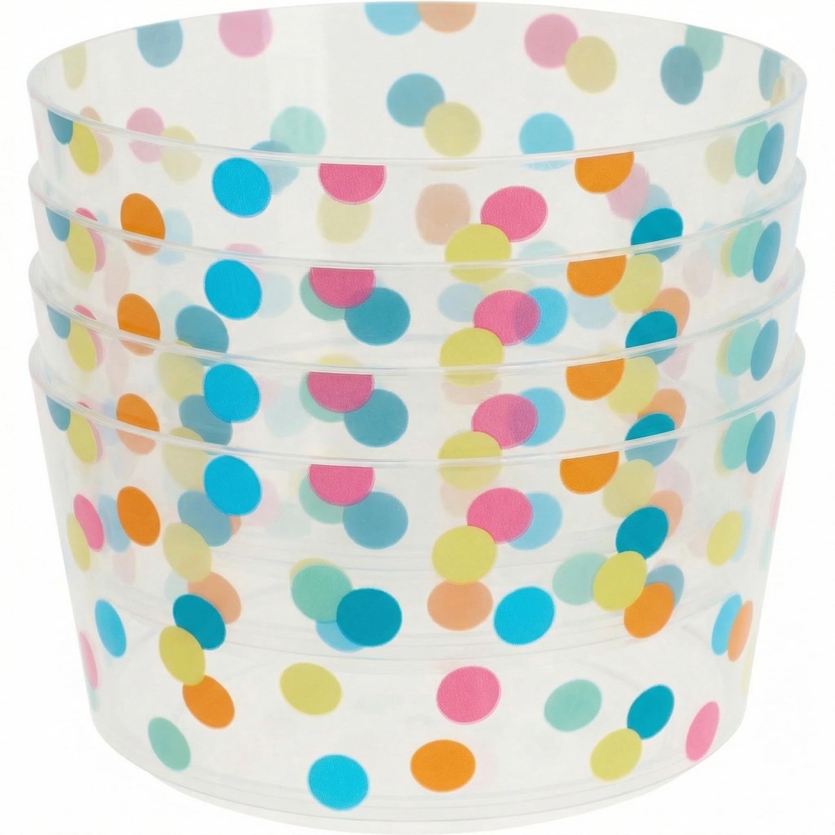 Dailygoods - Set van 4 Snackschalen Ø 11 cm, Vaatwasserbestendig