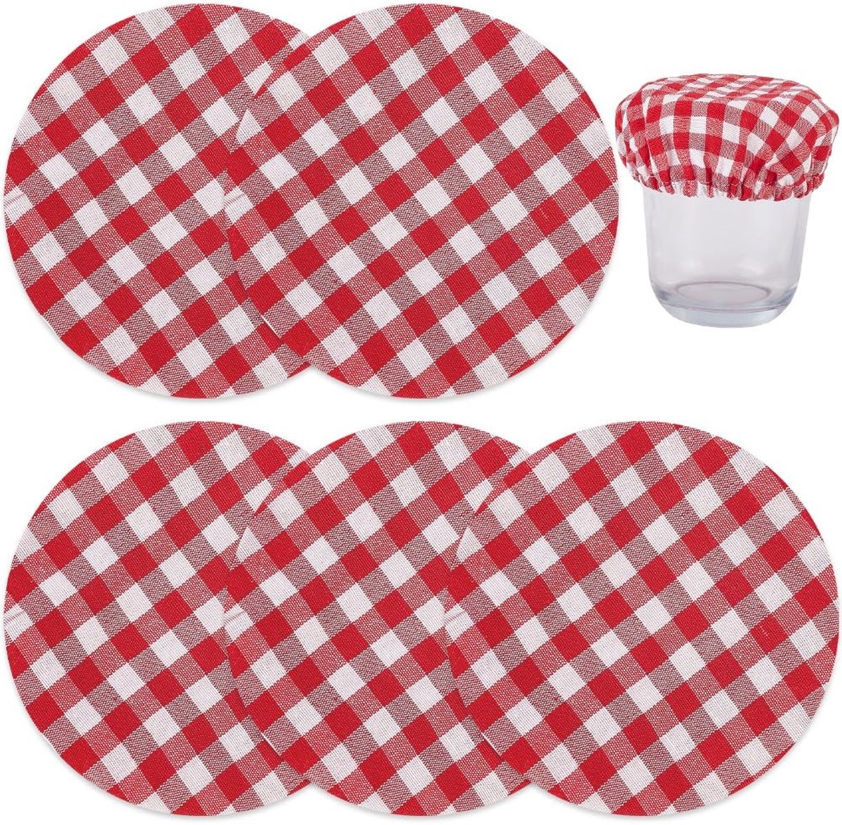 Dailygoods - Set van 5 Herbruikbare Zuurdesem Pot Covers