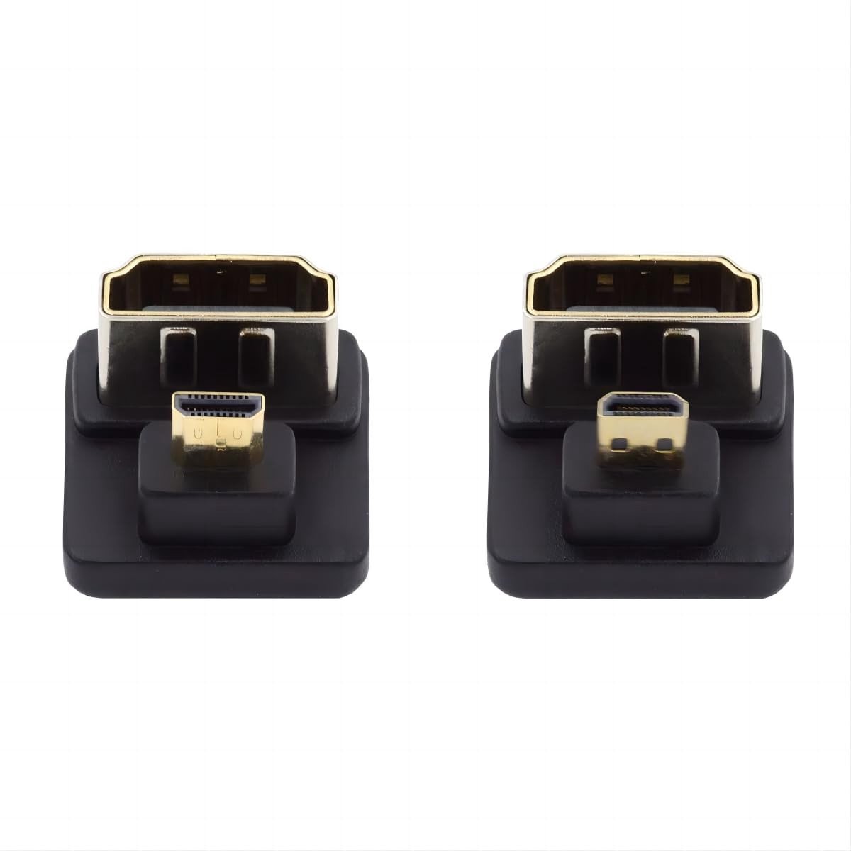 Dailygoods - 2-Pack Micro HDMI naar HDMI Aansluitingsadapter 4K