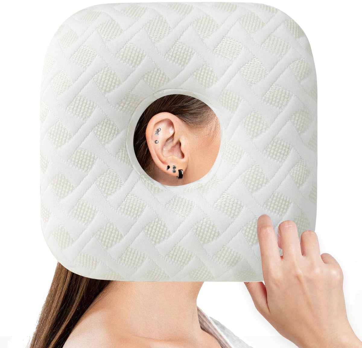 Dailygoods - Ergonomisch Piercingkussen met Gat voor Oorpijnverlichting