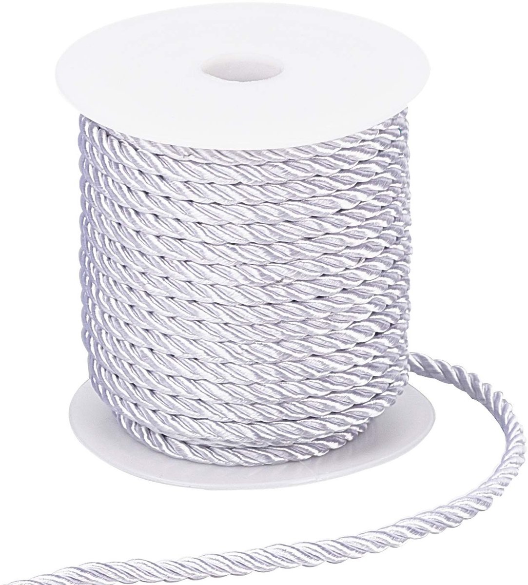 Dailygoods - Dailygoody - Gevlochten Koord - Decoratief Touw - 18 Meter - Glanzend Koordzijl - Handig voor DIY Ambachten - Geschikt voor Cadeauzakken en Gordijnen