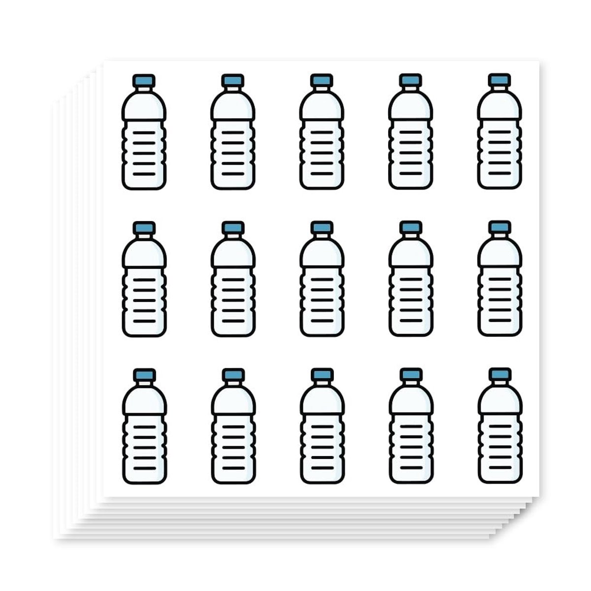 Dailygoods - Set van 300 Water Tracker Planner Stickers voor Hydratatie en Decoratie