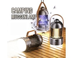 Insectenlamp - Muggenlamp met UV & LED Verlichting – 3-in-1 Anti Muggen + Nachtlamp + Zaklamp – Oplaadbaar USB-C – Stil & Draagbaar – Voor Slaapkamer, Tuin & Camping
