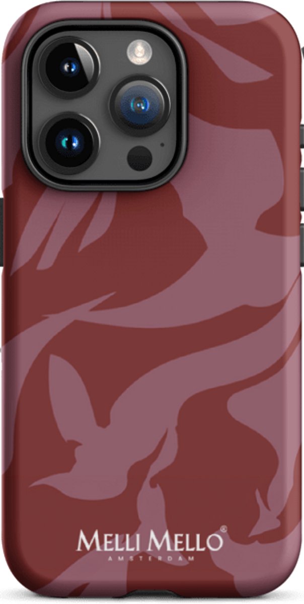 Melli Mello Telefoonhoesje Crimson Wave (Tough Case) - Apple iPhone 15 Pro