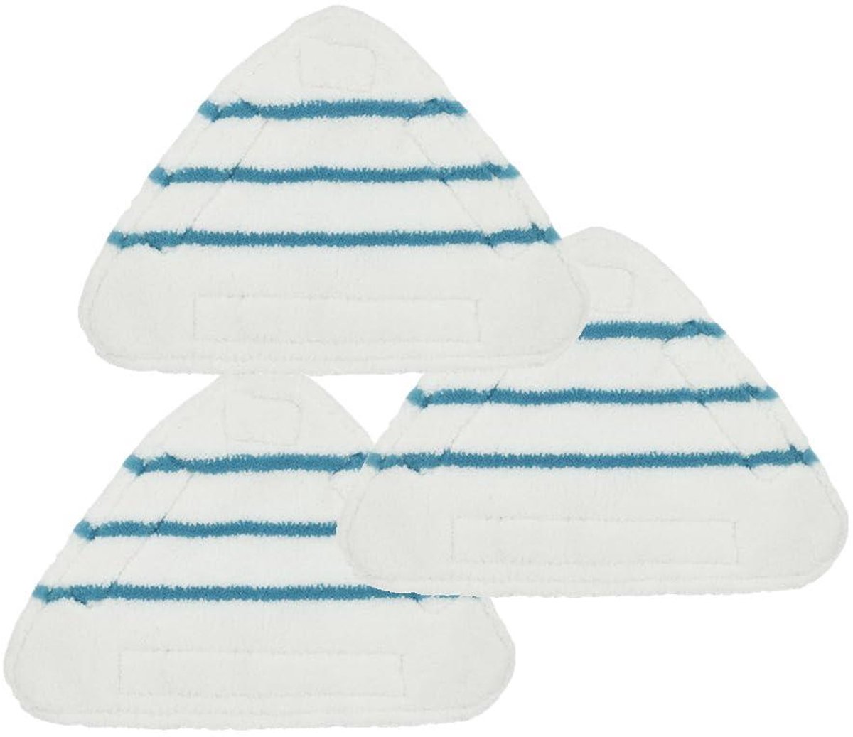 Stoommopmatten - Vervangend - Microvezel - 3 Stuk - Voor Hardhout en Tegels Blauw