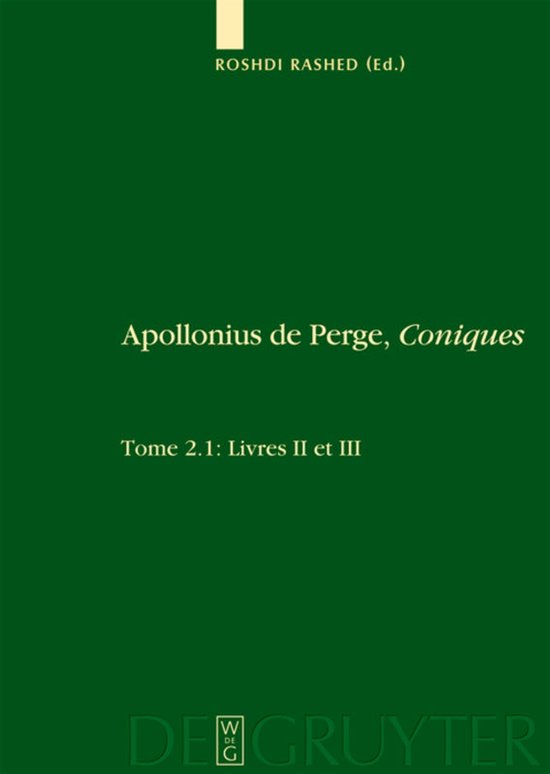 Apollonius de Perge, Coniques
