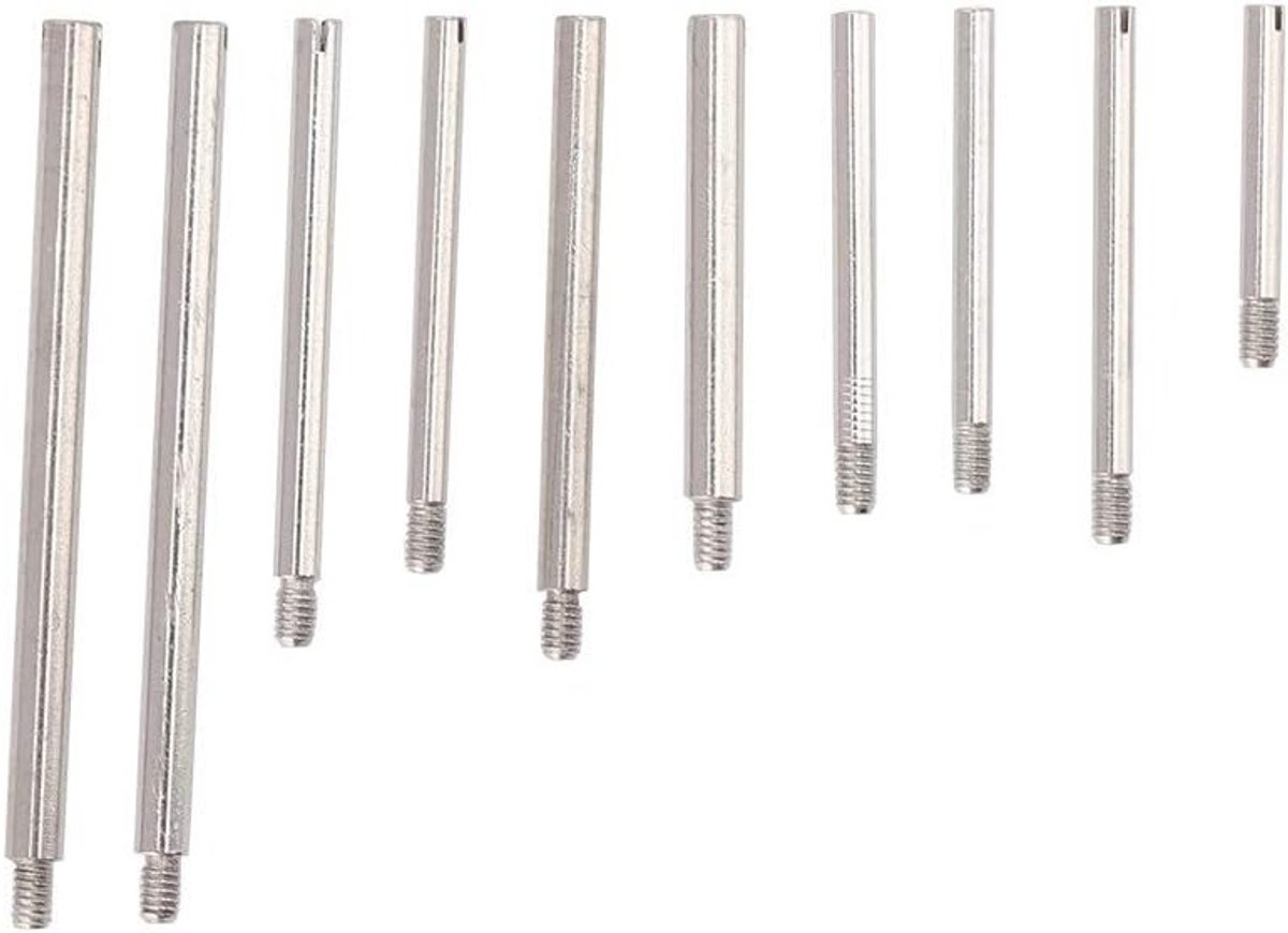 Verstelbare Horlogeband Schroeven, 10 Maten Horlogelinks Pins, Horloge Reparatie Accessoires met Opbergdoos (100 stuks)