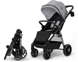 Kinderkraft GRANDE 2 Buggy - Ruime zitting - Compact inklapbaar - Grijs