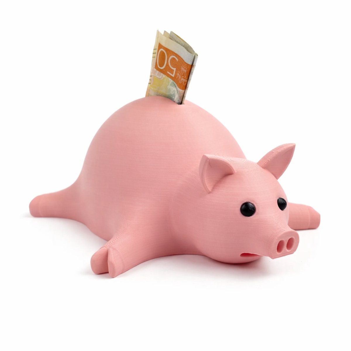 Spaarpot Varken Groot Design - Kinder Spaarpot Geld Cadeau - Originele Spaarpot Voor Kinderen En Volwassenen - Decoratieve Geldpot Met Sleuf En Afneembare Dop - 18 x 15 x 8cm - Speelgoed En Interieur Accessoire - Roze