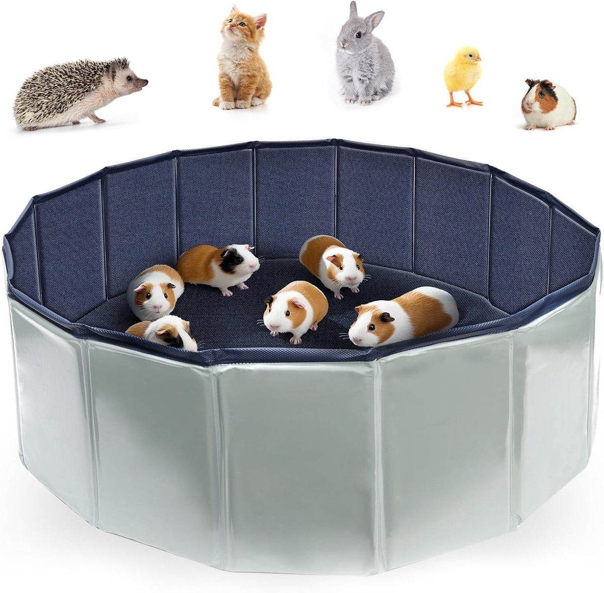 Vouwbare en Waterdichte Speelkooi voor Kleine Dieren, Ideaal voor Cavia's, Hamsters en Konijnen, 80x30cm