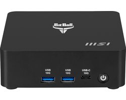 bitbull ultra 7 nuc 16core mini pc compleet32gb ram500gb ssdintel 155h1448ghzwifi 6ebluetooth 53lan 25gbps2x hdmi2x thunderbolt 4powered by msi cubi aiw11 pro