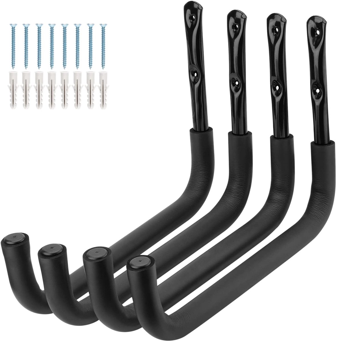 OmGoods - Dailygoody - Garage Opslaghaak - Heavy Duty - Multifunctionele Haak voor Opslag - 39cm - Ideaal voor Kayak Surfboard en Ladder - 4 Stuks
